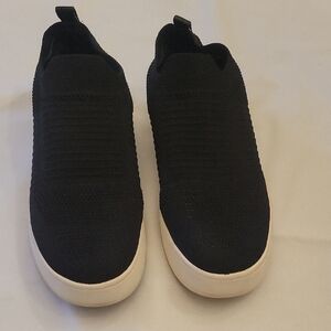 Steve Madden Black Slip-On Sneakers